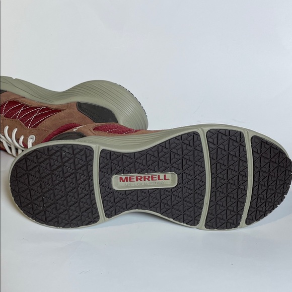 Merrell Tortoise Shell Burgundy and Brown Athletic Shoes, women’s size 6 - Picture 6 of 10